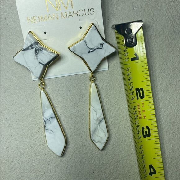 NWT MSRP $75 Panacea Howlite Drop Earrings Women's - Picture 6 of 7